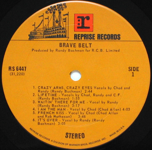 johnkatsmc5 Brave Belt “Brave Belt”1971 Canada Classic Country Rock