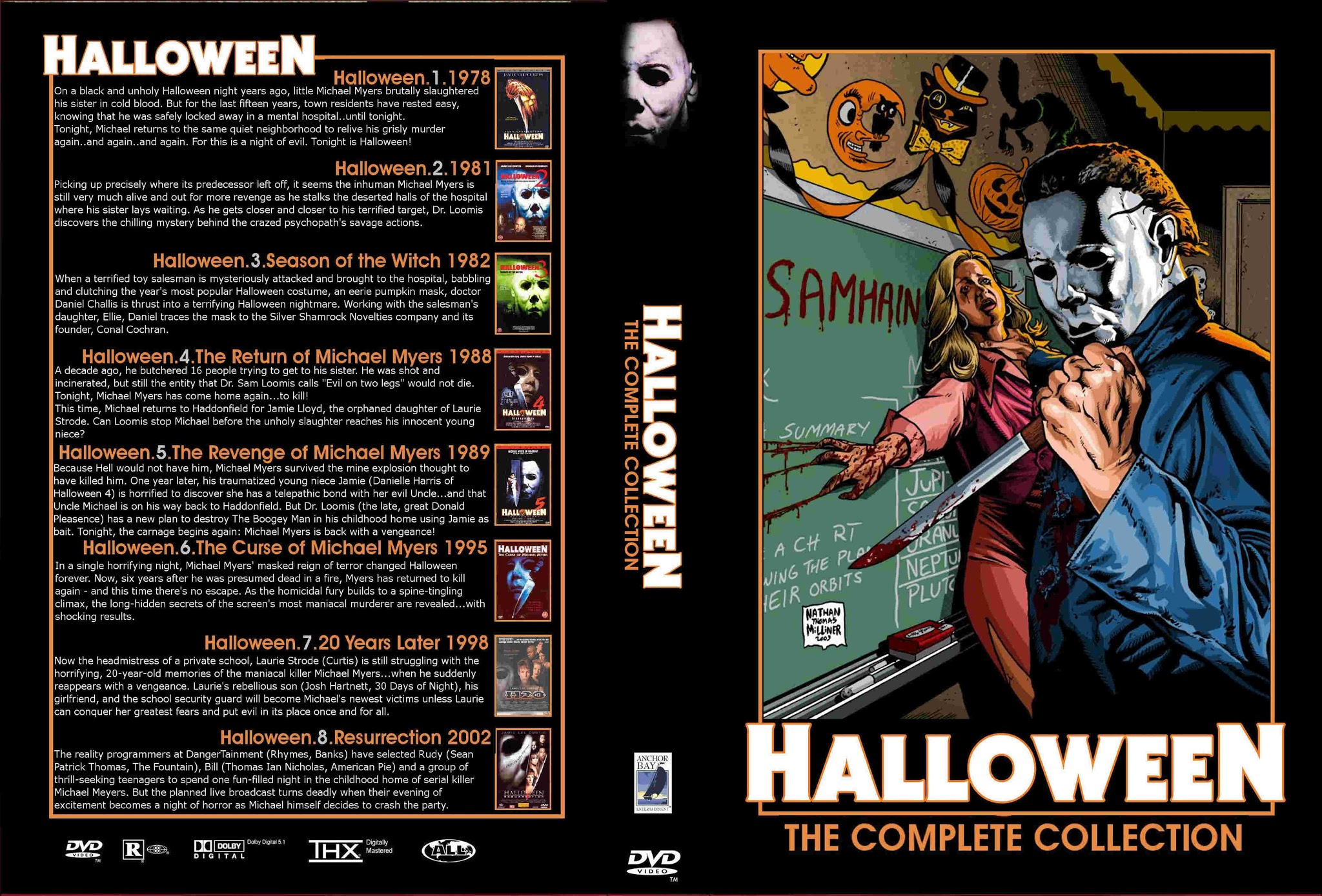 The of Halloween: HALLOWEEN (1978-2022) Boxset Ads, DVD Blu-ray Covers