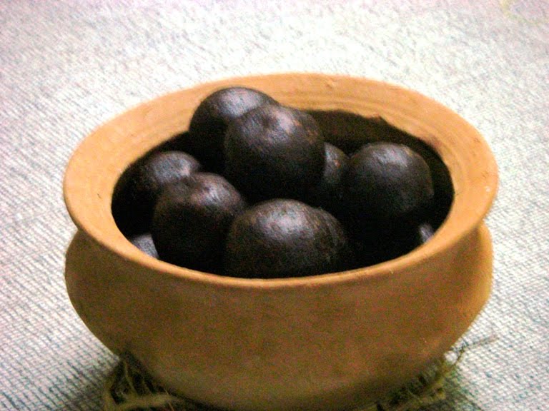 My Numberless Dreams Bengali Kalo Jams sweet dark balls soaked in