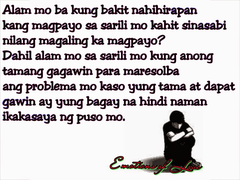Emotions of Love: Tagalog Sad Quotes