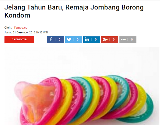 DATA: Jelang Tahun Baru, Remaja Rebutan Borong Kondom. Naudzubillah