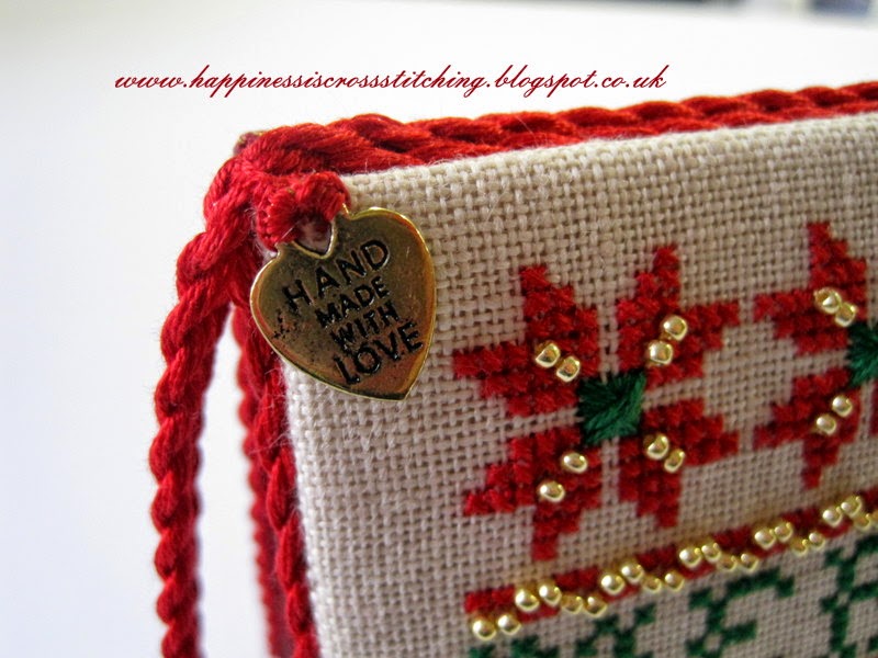 Happiness is Cross Stitching : Flat fold Christmas ornament and mini