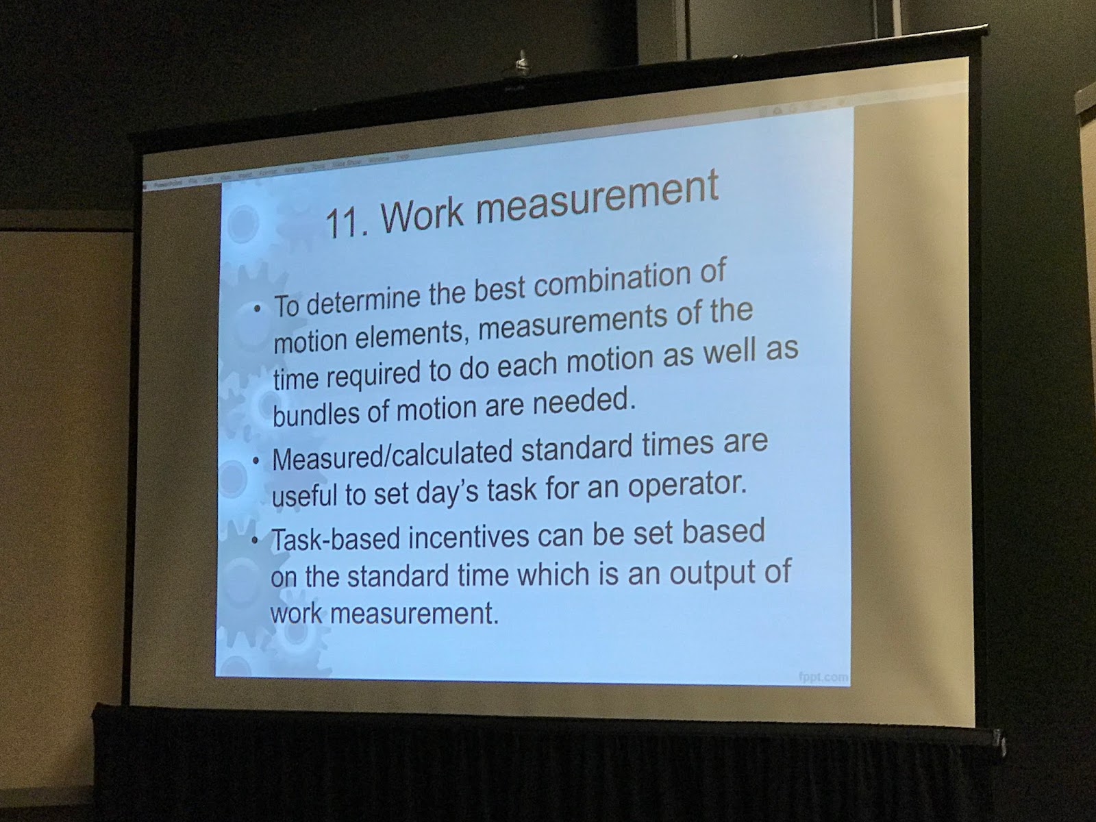 Industrial Engineering Knowledge Center Work Measurement Principle