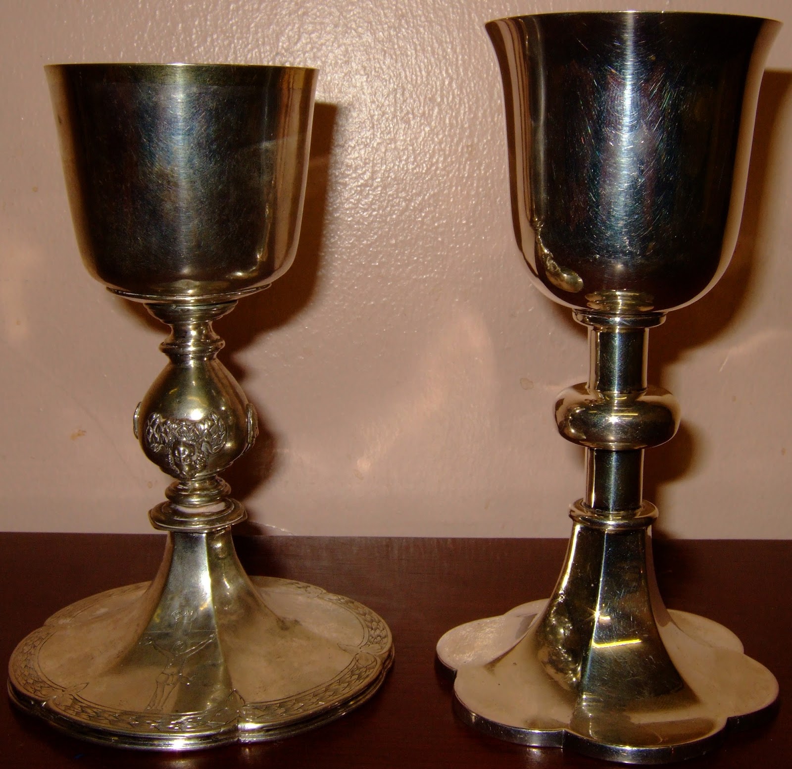 LAST WELSH MARTYR TWO SEVENTEENTH CENTURY CHALICES