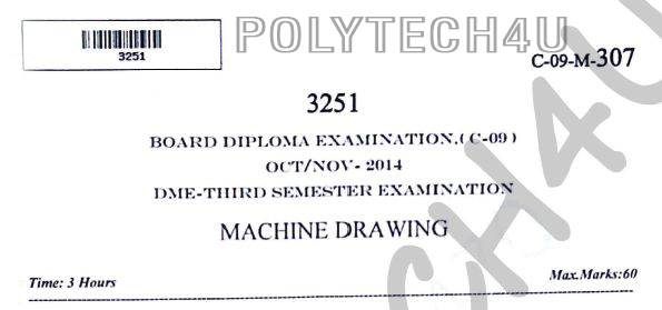 Machine Drawing Question Papers For Diploma