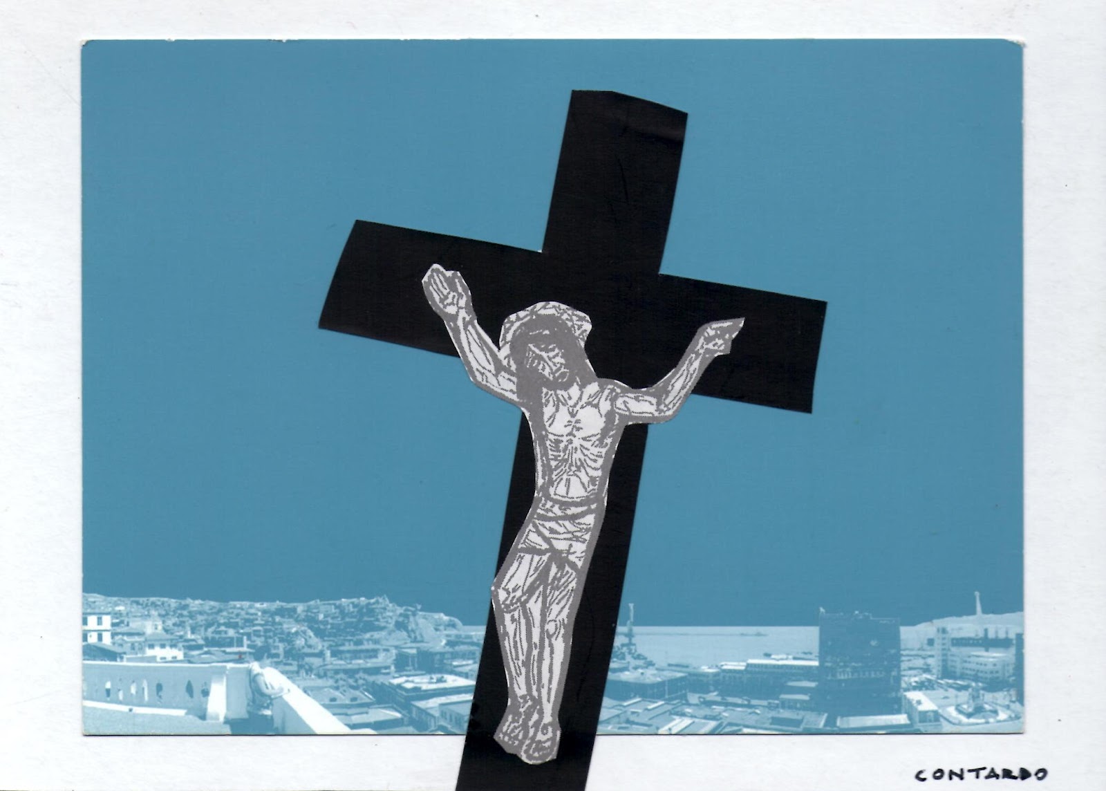 ARTE POSTAL JESÚS EN COLLAGE (2)