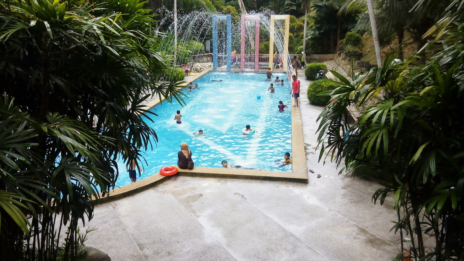 Kolam air besar, pulau pinang, taman belia, beriadah, pool for kids