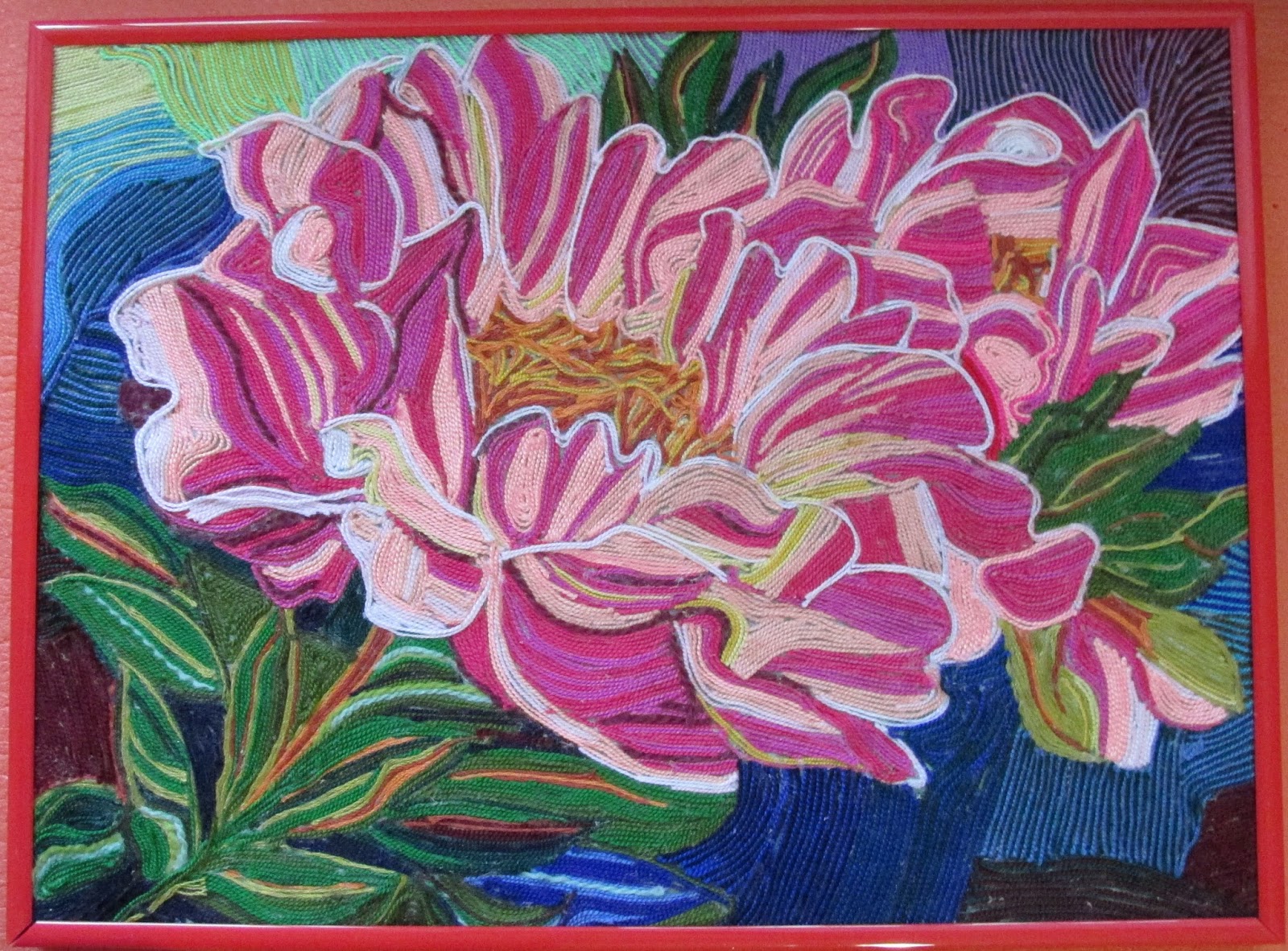 Ниткография схемы. Ниткография пионы. Китайская ниткография. Ниткография тюльпаны. Нетканый гобелен цветы.