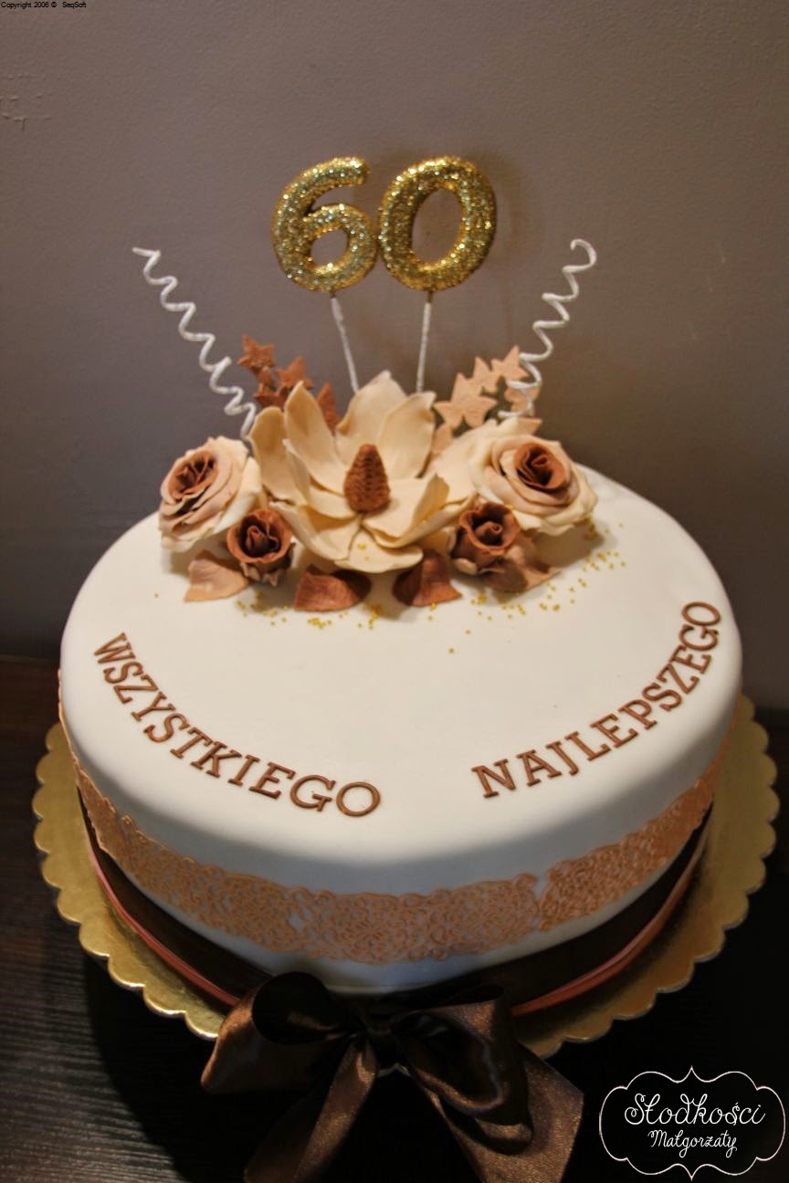 tort na 60 urodziny