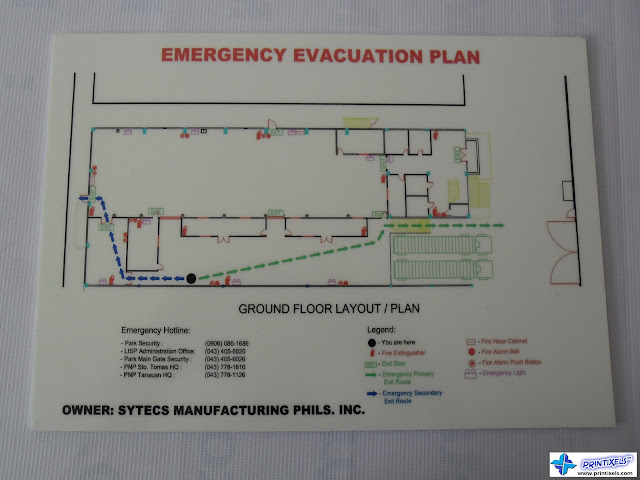 Glow in the Dark Emergency Evacuation Plan