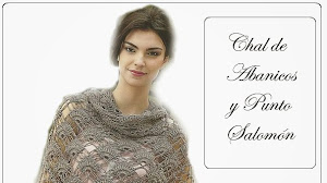 Patrones de chal crochet puntos abanicos y salomón