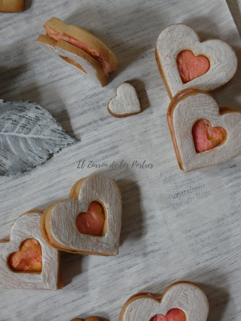 Galletas Rellenas Corazón
