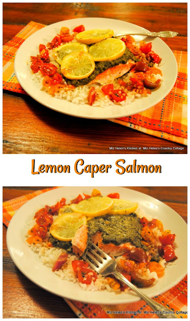 Lemon Caper Salmon at Miz Helen's Country Cottage