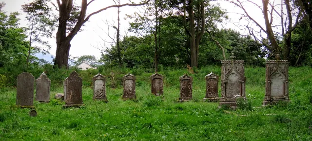 Graveyard at Mount Falcon Estate in County Mayo, Ireland