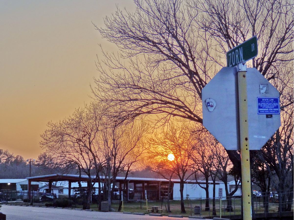 HTownWest Photo Blog XMas Day Sunset at Bear Creek Pioneers Park