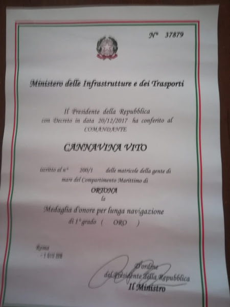 CONVERSAZIONE CON LA MEDAGLIA D'ORO VITO CANNAVINA. VIDEO