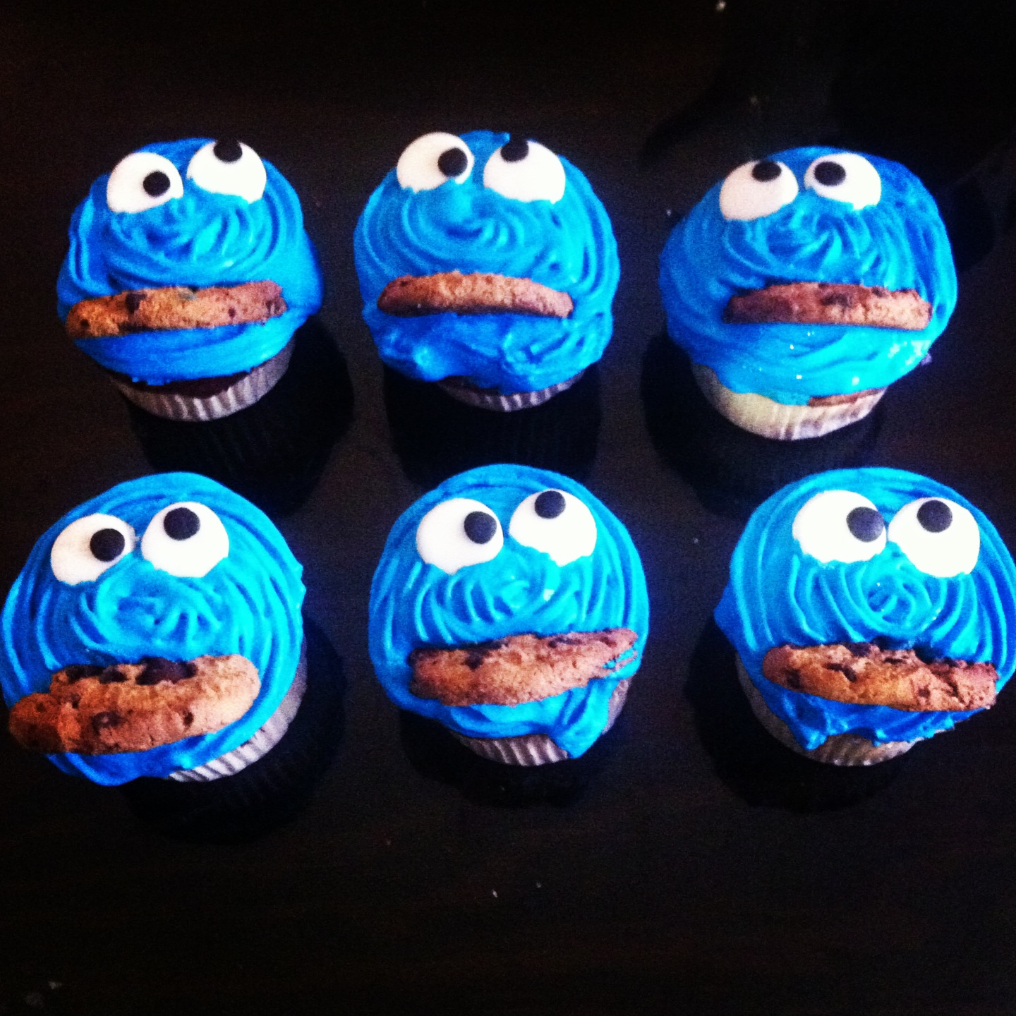 Cupcakes del Monstruo de las Galletas - PequeRecetas