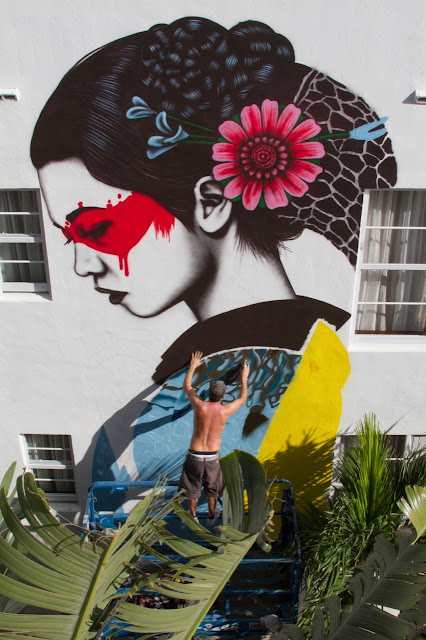 "Indocea" New Street Art Mural By British Artist Fin DAC in Miami, Florida. 4