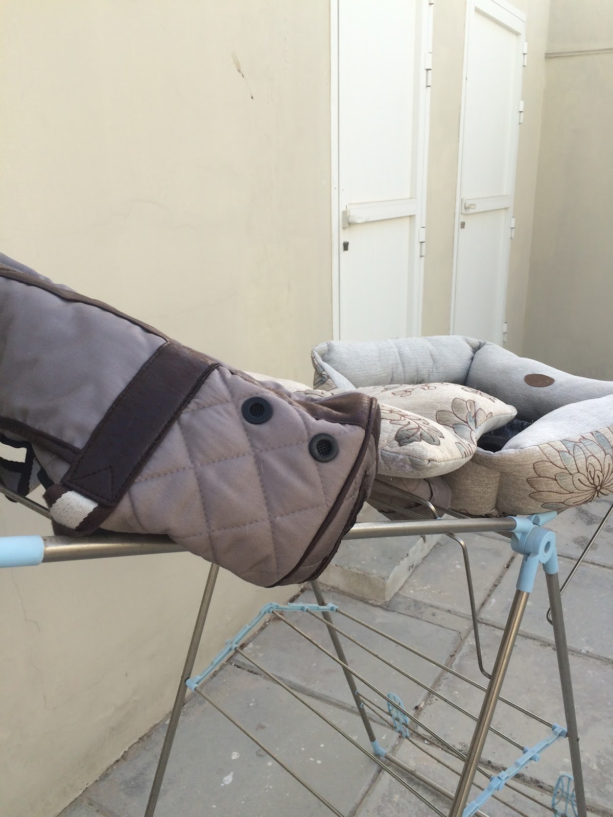 Expat Life with Chickenruby Making dog beds for rescues from donations