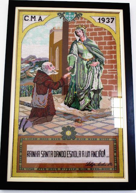 Resultado de imagem para ansiÃ£o painel azulejar da rainha santa isabel