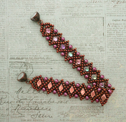 Linda's Crafty Inspirations: Sneak Peek: Liz Band & Mini DiamonDuo beads