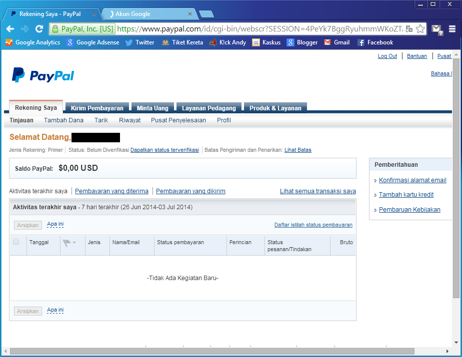 Gratis Daftar PayPal Indonesia INDOAMATERASU