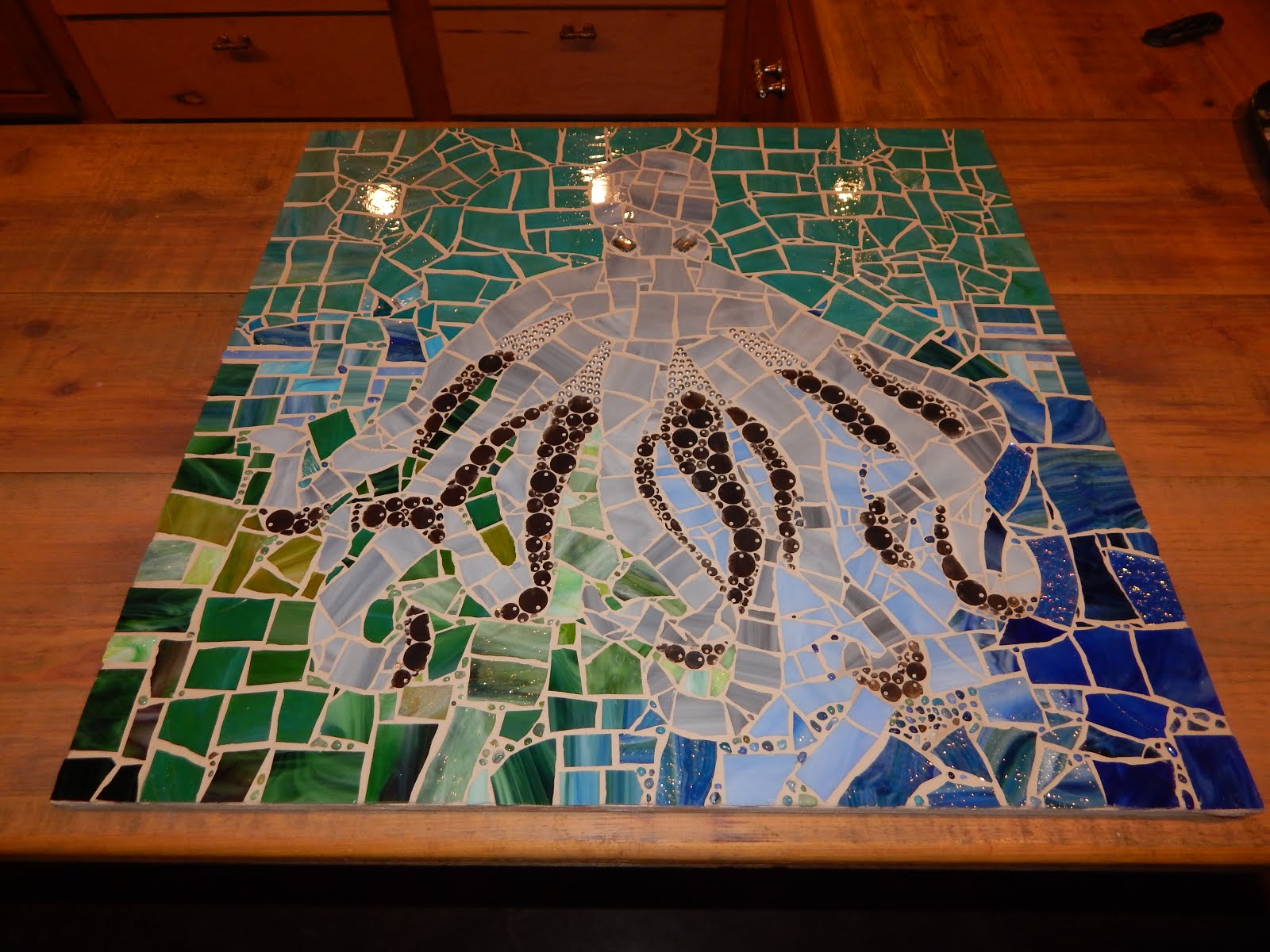 Broken Bit Mosaics Octopus Mosaic
