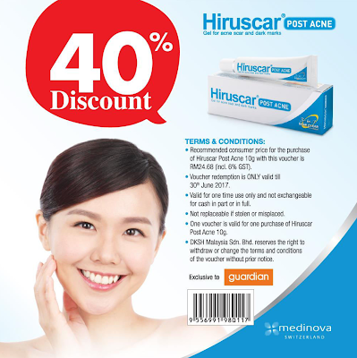 Guardian Hiruscar Post Acne Discount Promo