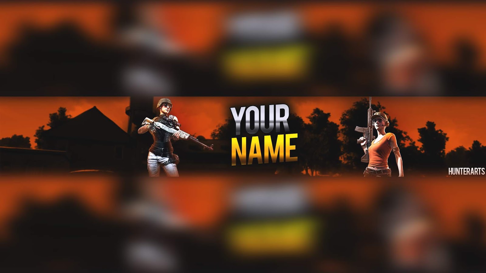 Fortnite Youtube Banner Template Bright
