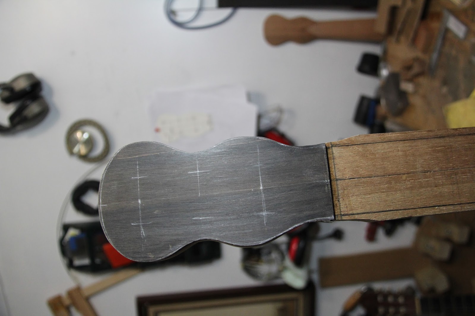 Lacote Guitar first build V Joint, Headstock, Neck & Dovetail to