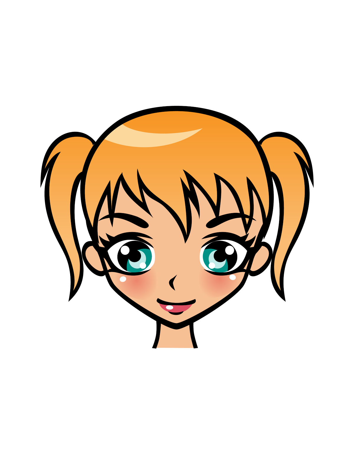 free cartoon girl clipart - photo #6