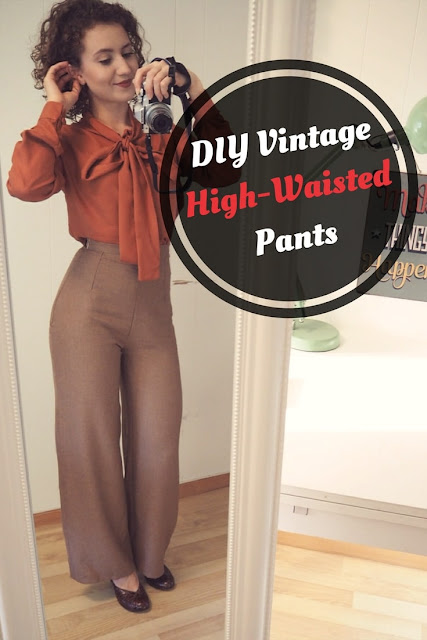 The Vintage Pattern Files: Free 1950s Sewing Pattern - High Waisted Trousers