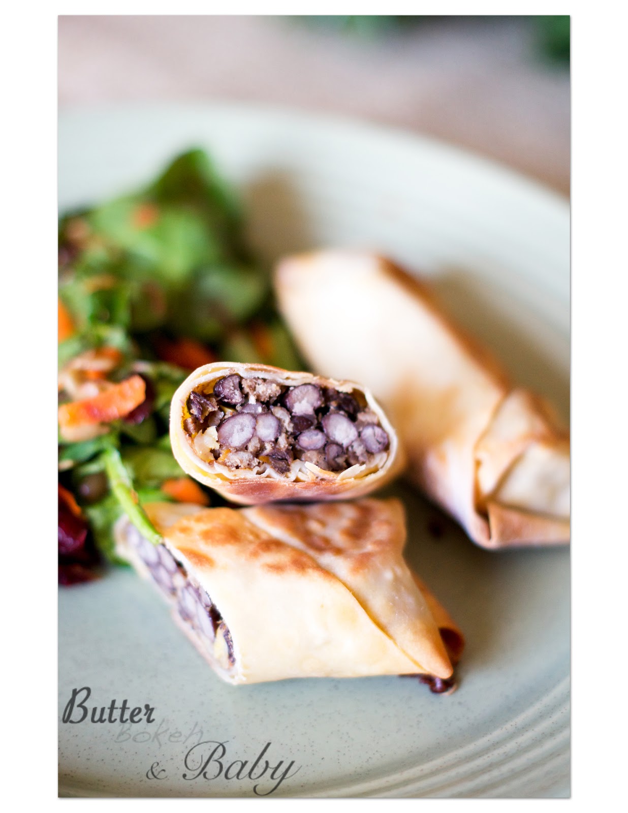 Butter, Bokeh, & Baby Butter Southwestern Egg Rolls