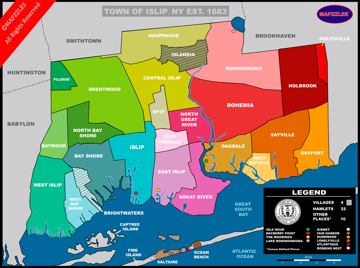 Mapzzles Full Size Maps Islip