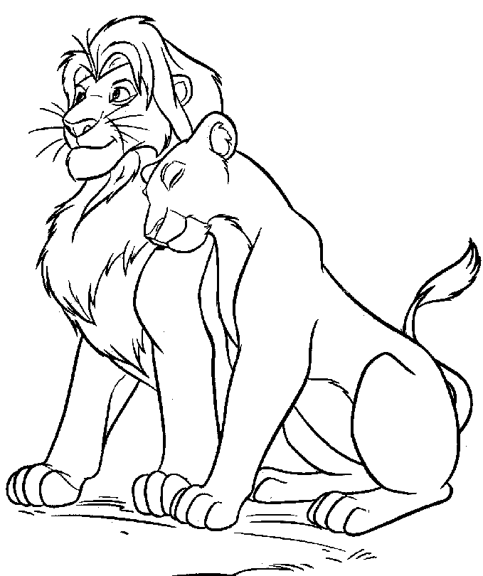 nala lion king coloring pages - photo #22