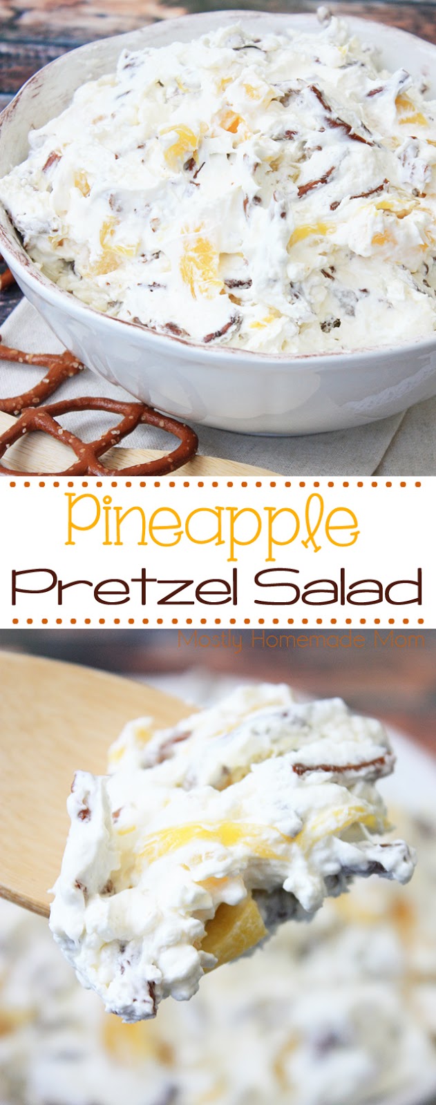 Pineapple Pretzel Salad Mostly Homemade Mom