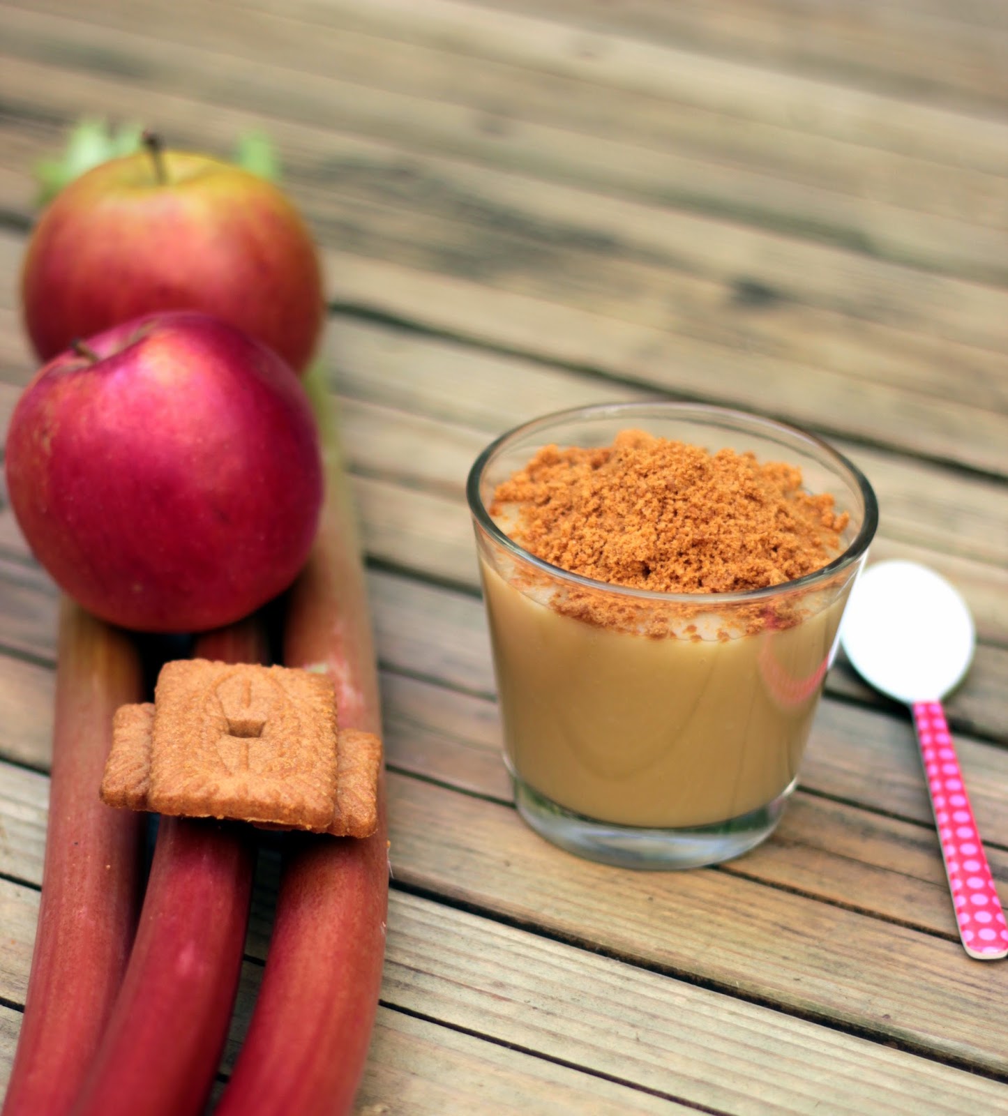 Compote de pommes et rhubarbe aux spéculoos dès 12 mois CAMELIE