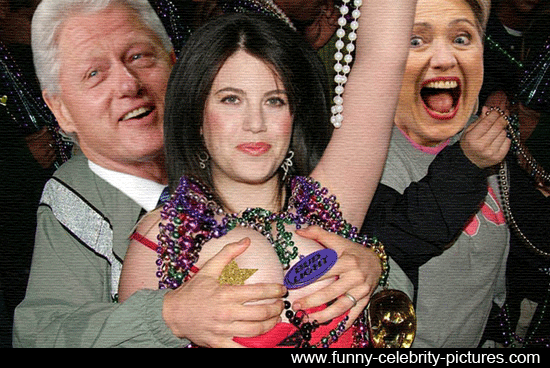 Monica-Lewinsky-Bill-and-Hillary-Clinton-party-together.gif