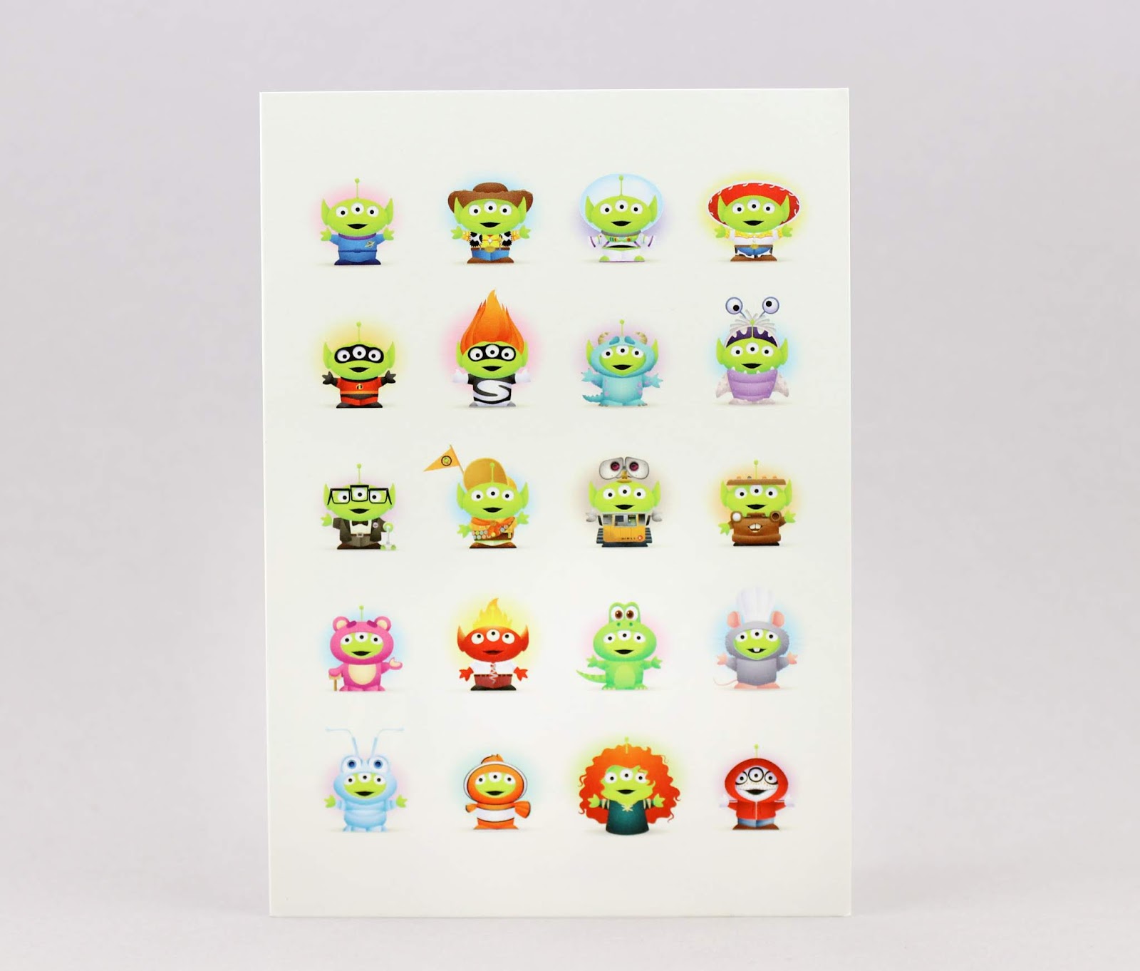 jerrod maruyama pixar studios little green men card toy story
