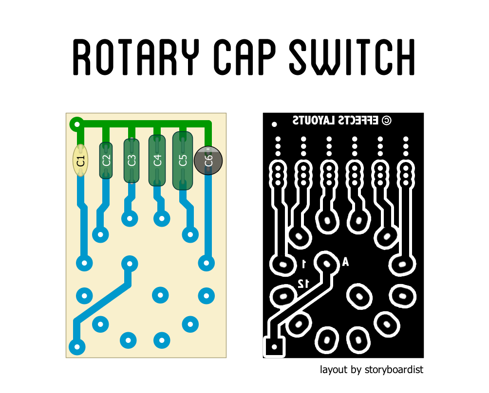 Perf and PCB Effects Layouts Rotary Capacitor Switch