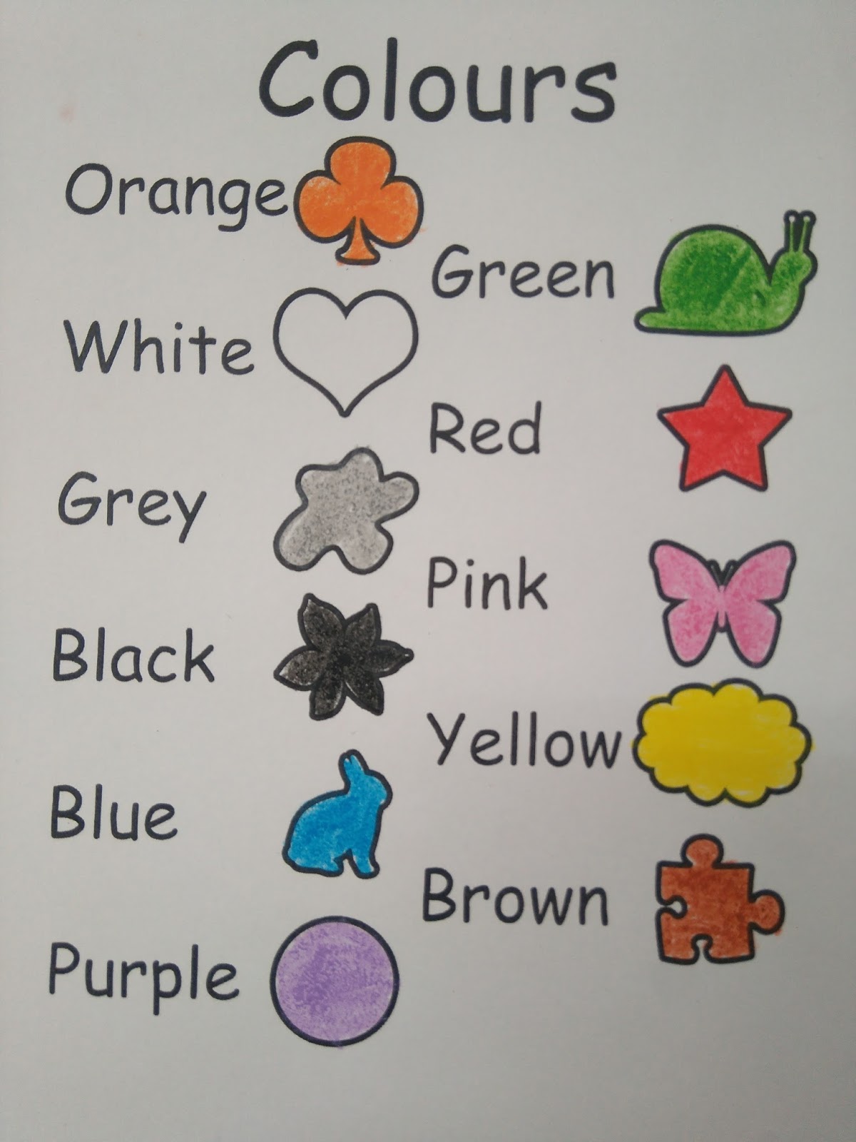 English At Santo Tomás School Colours