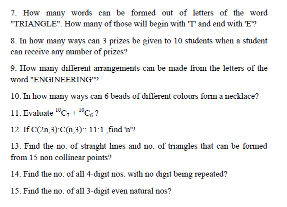 Concept and  Important Questions of PERMUTATION & COMBINATION,fundamental principle of counting,