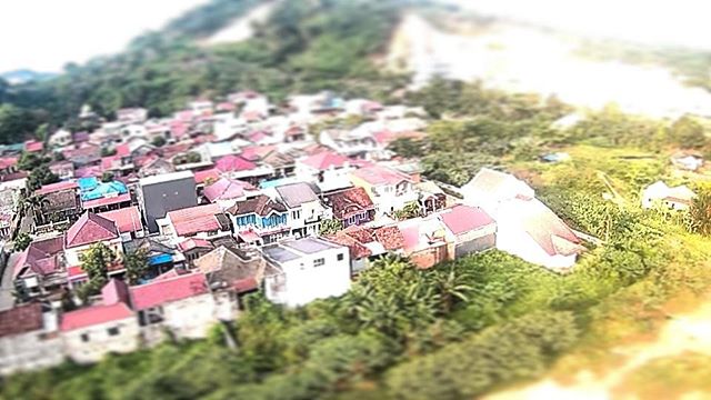 Foto Udara Dengan Efek Miniatur di Kota Samarinda Agar Foto Lebih Indah