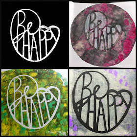 Be Happy--NEW Stencil Release from Maria McGuire and StencilGirl Products