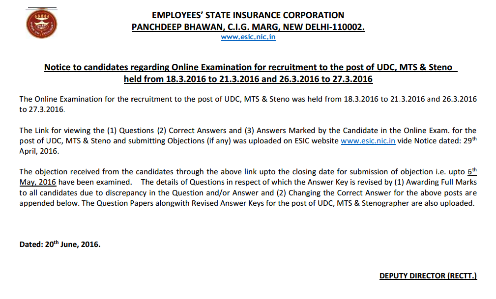 Esic Mts Previous Question Paper Pdf
