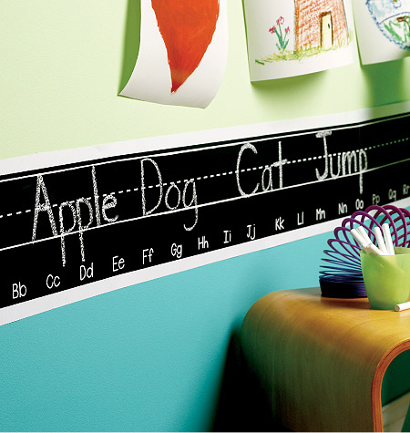 Chalkboard+stickers+ +alphabet+strip