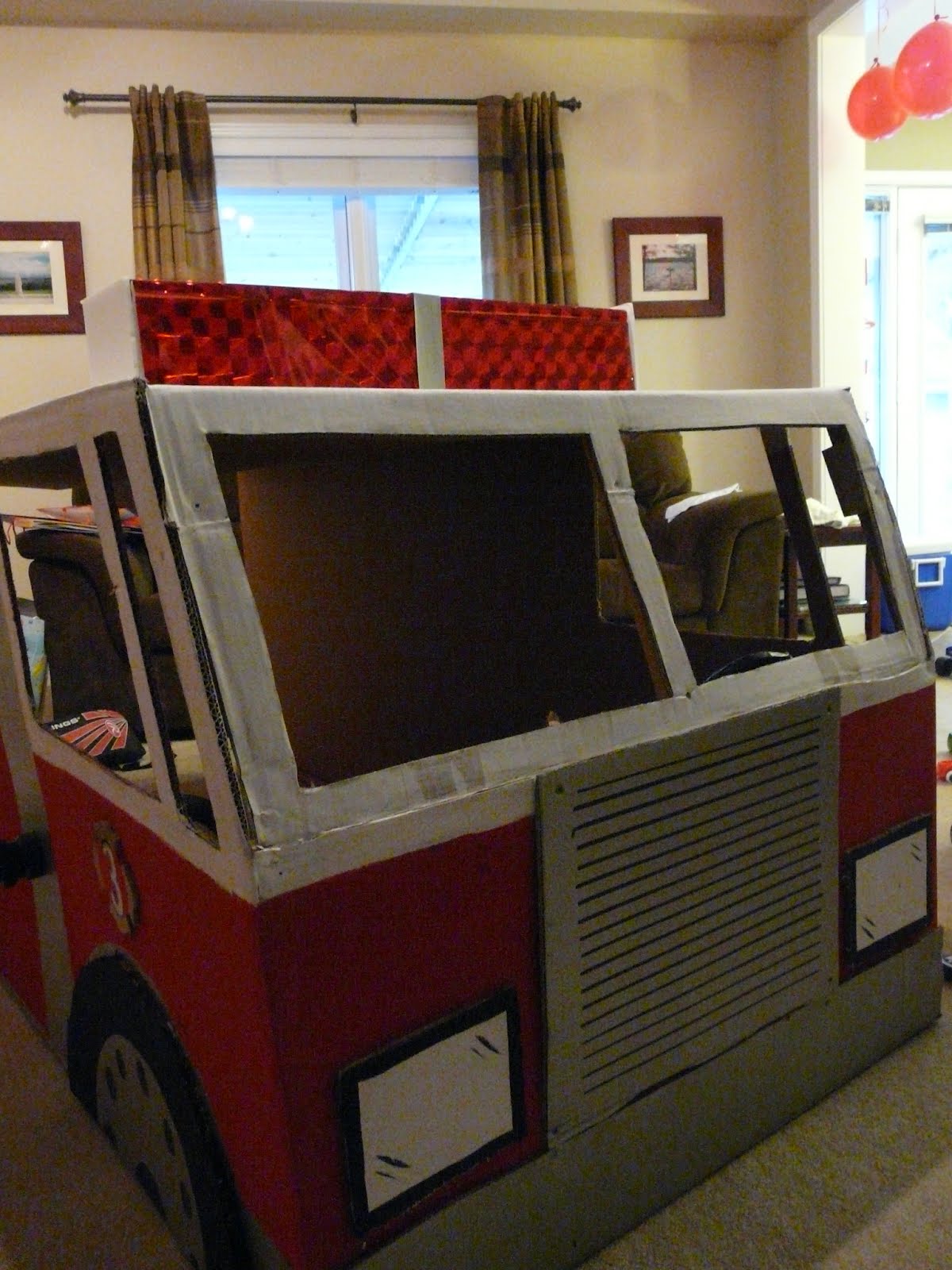 Cardboard Fire Engine