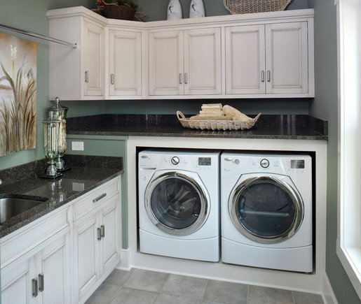 A Washing Machine In The Kitchen Or Bathroom Disguised Washer Dryer Kichen Home Design