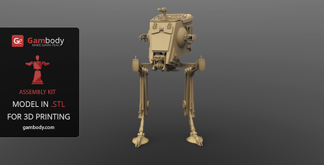 AT-ST 3D model from Star Wars