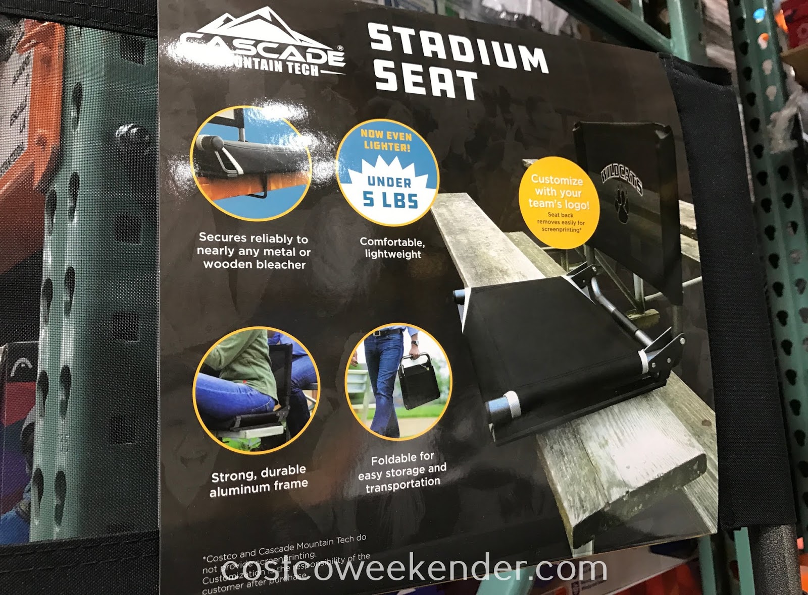 Cascade Mountain Tech Stadium Seat Costco Weekender